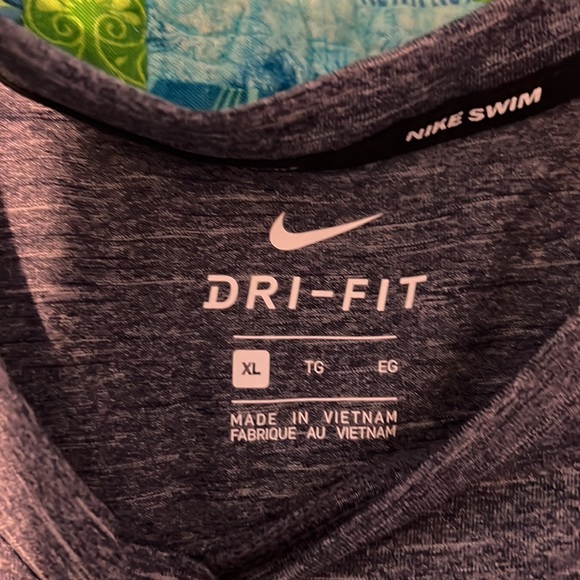 Mens Blue Nike Dri Fit Short Sleeve Tee - Picture 3 of 3